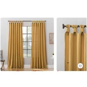 Archaeo Light Filtering Washed Cotton Twist Tab Curtain Panel